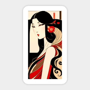 Chinese girl Sticker